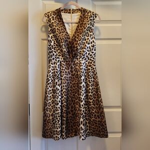Kate Spade Silk Leppard Print Dress Size 8
